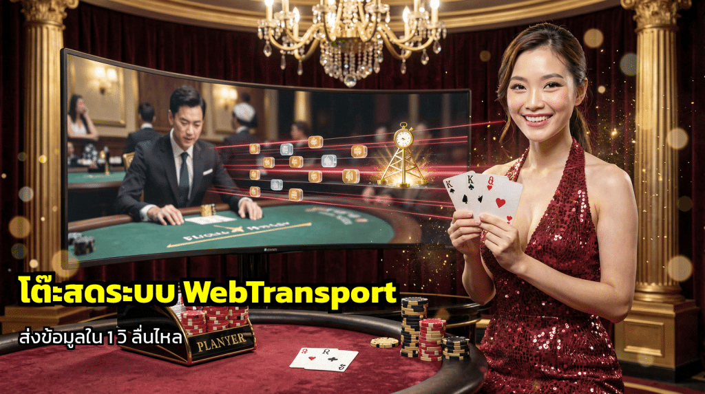 โต๊ะสดระบบ WebTransport